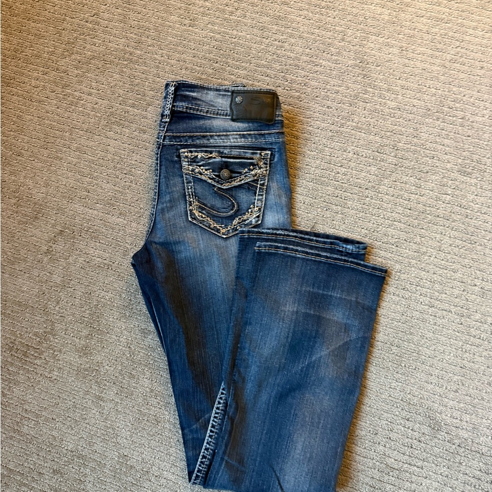 Silver Jeans Women's Boot Cut in Dark Blue